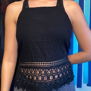 American Eagle Black Halter